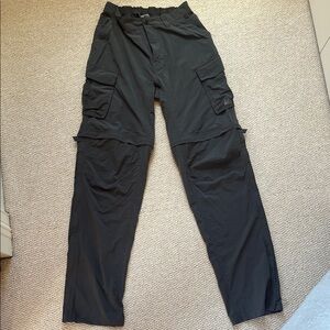 REI Convertible Hiking Pants. M 36L. Dark gray.